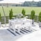 Flash Furniture 5x7 Indoor-Outdoor Grey/White Cabana Area Rug CI-20-9409-57-GR-WH-GG - alternate 4